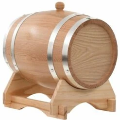 VidaXL Tonneau à Vin Avec Robinet Chêne Massif 6 L -Recuperation de pluie Magasin 11603773 3