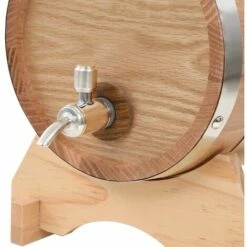 VidaXL Tonneau à Vin Avec Robinet Chêne Massif 6 L -Recuperation de pluie Magasin 11603773 5