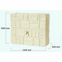 Graf Réservoir BRIK Murale - Sable - 300L -Recuperation de pluie Magasin 1209922 5