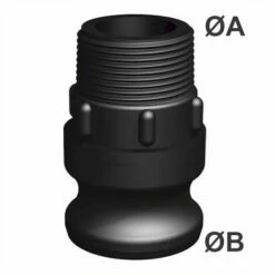 CPP Raccord Camlock Male - Fileté Male BSP En Polypropylène - Ø A: 3/4'' | Ø B: 3/4'' -Recuperation de pluie Magasin 16232435 2