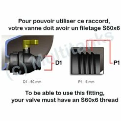 MULTITANKS Sélecteur 2 Voies En Laiton Pour Cuve IBC -Recuperation de pluie Magasin 1634398 2