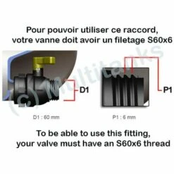 MULTITANKS Sélecteur 2 Voies Pour Cuve IBC 1000 Litres -Recuperation de pluie Magasin 1634401 4