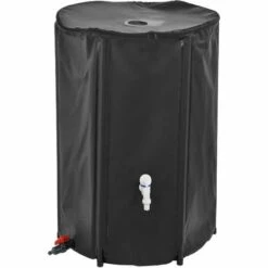 Récupérateur D'eau Réservoir D'eau Inoxydable Et Résistant Aux UV 250 L 60 X 88 Cm [casa.pro]