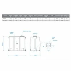 ROTOTEC Réservoir Pe Type Rv 500l Bleu - Bleu -Recuperation de pluie Magasin 18122056 5