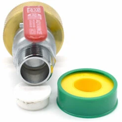 MULTITANKS Raccord S60x6 En Laiton Avec Robinet En Laiton à Boisseau Sphérique Sortie Filetée Male 1'' BSP 26x34 -Recuperation de pluie Magasin 20287977 2