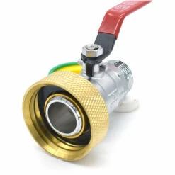 MULTITANKS Raccord S60x6 En Laiton Avec Robinet En Laiton à Boisseau Sphérique Sortie Filetée Male 1'' BSP 26x34 -Recuperation de pluie Magasin 20287977 5