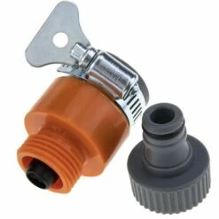 PrimeMatik - Adaptateur De Robinet Sans Filetage Avec Pince Et Prise Rapide -Recuperation de pluie Magasin 22652127 4