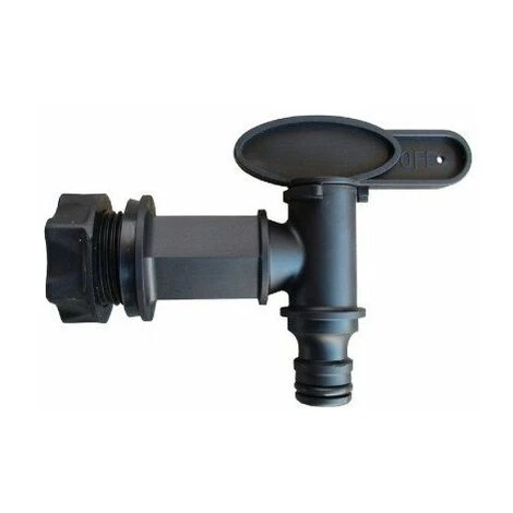 BELLIJARDIN Robinet Pour Récupérateur D'eau Rond à Poser 200 Et 500 Litres 20 X 27 3 BELLIJARDIN Robinet Pour Récupérateur D'eau Rond à Poser 200 Et 500 Litres 20 X 27