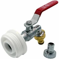 MULTITANKS Raccord S56x4 Male Avec Robinet Laiton Sortie Raccord Rapidepour Futs à Bondes -Recuperation de pluie Magasin 26264200 2