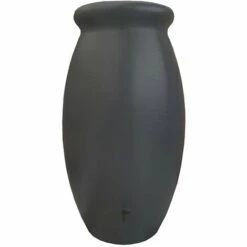 Récupérateur D'eau De Pluie Jarre Toscane 1000 L Anthracite Avec Couvercle Et Robinet - BelliJardin - Anthracite