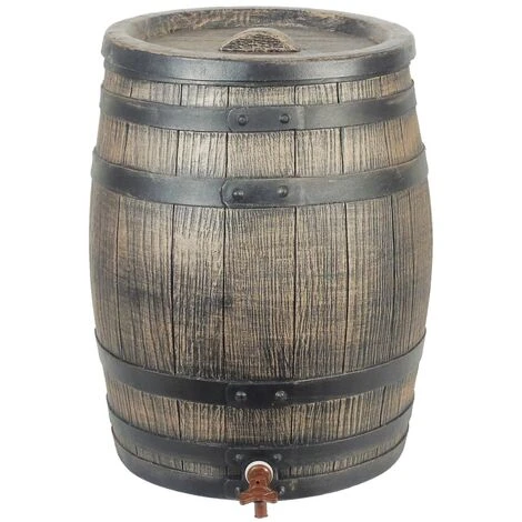TRUE DEAL Nature Baril D'eau De Pluie Avec Aspect De Bois 120L 50,5x66 Cm Marron 3 TRUE DEAL Nature Baril D'eau De Pluie Avec Aspect De Bois 120L 50,5x66 Cm Marron