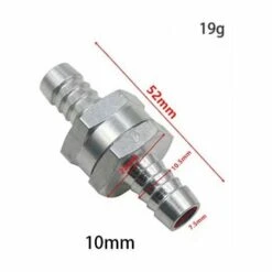 TRIOMPHE Valve De Vérification De L'essence Diesel De Perle De Perle, Un Système De Carburant De Carburateur à Faible Concentration Avec Clapet Anti-retour, Vanne à Carburant En Aluminium, Vanne D'alimentation En Gaz Diesel (10 Mm 2), Clapet Anti-retour Pour Tube -Recuperation de pluie Magasin 32851728 2