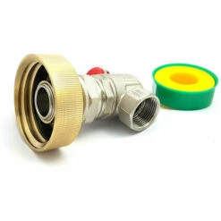 MULTITANKS Raccord S60x6 En Laiton Avec Robinet Laiton En équerre Femelle 3/4 Pouce - 3/4'' BSP -Recuperation de pluie Magasin 3427524 3