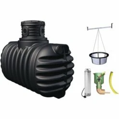 Cuve Récupérateur à Eau à Enterrer 2650 L - 295311 - Graf - Noir