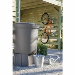 GARANTIA Récupérateur D'eau Aérien GARANTIA Cylindrique Taupe , 300 L -Recuperation de pluie Magasin 35173723 5