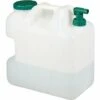 Relaxdays Bidon D’eau Avec Robinet, 25 Litres, Plastique Sans BPA, Couvercle, Poignée, Réservoir, Blanc/vert -Recuperation de pluie Magasin 35401028 1