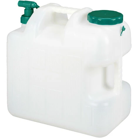 Relaxdays Bidon D’eau Avec Robinet, 25 Litres, Plastique Sans BPA, Couvercle, Poignée, Réservoir, Blanc/vert 4 Relaxdays Bidon D’eau Avec Robinet, 25 Litres, Plastique Sans BPA, Couvercle, Poignée, Réservoir, Blanc/vert – Image 2