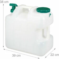 Relaxdays Bidon D’eau Avec Robinet, 25 Litres, Plastique Sans BPA, Couvercle, Poignée, Réservoir, Blanc/vert 11 Relaxdays Bidon D’eau Avec Robinet, 25 Litres, Plastique Sans BPA, Couvercle, Poignée, Réservoir, Blanc/vert -Recuperation de pluie Magasin 35401028 5