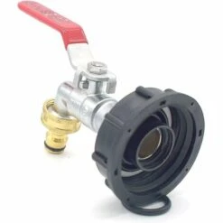 SUNFLOWER Robinet à Boisseau Sphérique,Filetage Male 3/4 Pouce Pas Gaz, Sortie 3/4'', Embout Male Canelé 15mm -Recuperation de pluie Magasin 36842204 3