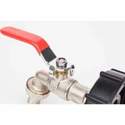 TRIOMPHE 1000L Robinet Recuperateur Eau De Pluie, Adaptateur De Réservoir D'eau 1/2" Double Robinet Recuperateur Eau De Pluie,Robinet En Laiton Fabriqué Filetage Gros 60 Mm (1pc) -Recuperation de pluie Magasin 37433873 4