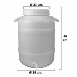 WOLFPACK Bidon Garrafa Plastico Alimentario Con Grifo Y Boca Ancha 30 Lt. -Recuperation de pluie Magasin 38706934 4