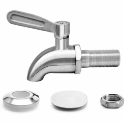 BETTERLIFE Remplacement De Robinet De Distributeur De Boissons,Robinet De Tonneau Du Vin Et De La Bière Ou De Boisson En Acier Inoxydable, Inusable,16mm Robinet De Rechange Pour Distributeur -Recuperation de pluie Magasin 39718136 4