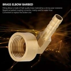 TRIOMPHE Raccord à Ailettes En Laiton Filetage Femelle Coude à 90 Degrés Tuyau Coudé En Laiton Adaptateur Raccord D'articulation Raccord G1 / 2 Air / Eau / Combustible / Huile / Gaz Inertes(10mm) -Recuperation de pluie Magasin 40103655 5