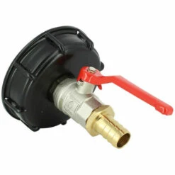 MULTICUVES Raccord Cuve S100X8 - Vanne Laiton + Embout Droit 19 Mm -Recuperation de pluie Magasin 47160905 2