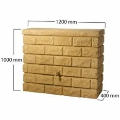 GRAF® Graf Cuve Décorative MUR ROCKY - 400L - Sable -Recuperation de pluie Magasin 49707 4