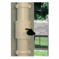 FIRST PLAST Récupérateur D'eau De Pluie PVC Pour Tubes Ø 63-80-100 Et Oval 92x57mm - Sable -Recuperation de pluie Magasin 506387 2