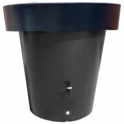 PLAST'UP ROTOMOULAGE CARRE DE PLANTATION RECUPERATEUR EAU DE PLUIE AERIEN LLUVIA 420L-Noir-100cm - Noir