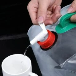 Bidon D'eau Réservoir D'eau Portable Pliable PVC Grande Capacité Pour Camping D'escalade Extérieur Hurricane Flood Tremblement De Terre Les Urgences - 20L，Fontainebleau -Recuperation de pluie Magasin 52531073 4