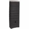Récupérateur à Eau Mural 300 L, Anthracite Avec Couvercle, Robinet, Fixation Murale Et Kit Raccord Chéneau - Bellijardin - Anthracite -Recuperation de pluie Magasin 52794768 1