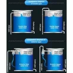 TINOR Vanne à Bille Flottante En Plastique De Vanne De Contrôle De Niveau D'eau Automatique 3 / 4In Pour Réservoirs D'eau Tours Piscines -Recuperation de pluie Magasin 53664027 5