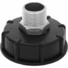 ECHOO 1000L IBC Adaptateur De Réservoir Tote Tank Drain Adaptateur En Acier Inoxydable Pour Robinetterie De Rechange 3/4 "outer Wire -Recuperation de pluie Magasin 54293188 1