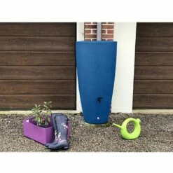 PLAST'UP ROTOMOULAGE POT CONIQUE RECUPERATEUR EAU DE PLUIE AERIEN R&C 200L-Bleu-121cm -Recuperation de pluie Magasin 54428804 3