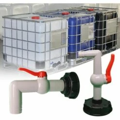 TINOR IBC 1000L Raccord Robinet En Plastique, Adaptateur De Réservoir De Vidange De Filetage Gros 60 Mm Pour Robinet De Jardin D'adaptateur De Cuve, 20/25/32mm Exportation（32mm） -Recuperation de pluie Magasin 55018715 3