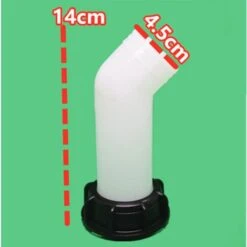 Connecteur De Cuve 1000L De Jardin 2 '' Prolonger Le Drainage Valve Accessories, Robinet De Tuyau, Dedicated Drainage TubeSuitable For IBC Réservoir D'eau De Jardin, 1 Pcs，Fontainebleau -Recuperation de pluie Magasin 55792289 2