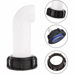 Connecteur De Cuve 1000L De Jardin 2 '' Prolonger Le Drainage Valve Accessories, Robinet De Tuyau, Dedicated Drainage TubeSuitable For IBC Réservoir D'eau De Jardin, 1 Pcs，Fontainebleau -Recuperation de pluie Magasin 55792289 4