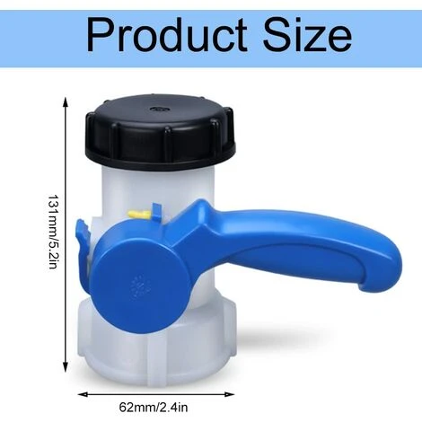 FR-LIFE Ruolin Adaptateur De Réservoir D'eau IBC,BR-Vie Robinet Cuve IBC Adaptateur Universel DN40 62 Mm Pour Robinet De Vidange, Citerne De Pluie, Bidon 4 FR-LIFE Ruolin Adaptateur De Réservoir D'eau IBC,BR-Vie Robinet Cuve IBC Adaptateur Universel DN40 62 Mm Pour Robinet De Vidange, Citerne De Pluie, Bidon – Image 2