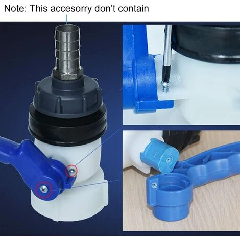 FR-LIFE Ruolin Adaptateur De Réservoir D'eau IBC,BR-Vie Robinet Cuve IBC Adaptateur Universel DN40 62 Mm Pour Robinet De Vidange, Citerne De Pluie, Bidon 6 FR-LIFE Ruolin Adaptateur De Réservoir D'eau IBC,BR-Vie Robinet Cuve IBC Adaptateur Universel DN40 62 Mm Pour Robinet De Vidange, Citerne De Pluie, Bidon – Image 4