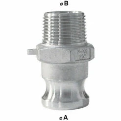 MULTITANKS Raccord Camlock Male - Embout Fileté Male En Inox - Type F - Ø A: 1/2''____ Ø B: 1/2'' -Recuperation de pluie Magasin 5705422 2