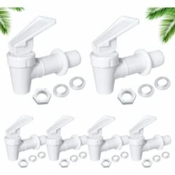 DECKON Plastique Robinet,Robinet De Tonneau, Distributeur De Boissons,pour Homebrew Barrel Fermenter Vin Bière Distributeur De Jus De Boisson Spigot(6 Pieces)