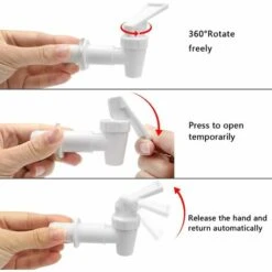 DECKON Plastique Robinet,Robinet De Tonneau, Distributeur De Boissons,pour Homebrew Barrel Fermenter Vin Bière Distributeur De Jus De Boisson Spigot(6 Pieces) -Recuperation de pluie Magasin 57241659 4