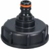 FONTAINEBLEAU Adaptateur De Réservoir IBC, Couvercle De Réservoir De Stockage à Gros Fil S60x6, Adaptateur De Robinet D'eau 1/2 " Fonepro Noir -Recuperation de pluie Magasin 57582085 1