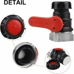 FLYME Adaptateur Réservoir IBC, Vanne Cuve Vanne Pour Cuve IBC, Adaptateur IBC Pour Réservoir, Robinet Cuve IBC DN50 (75 Mm) -Recuperation de pluie Magasin 58038959 4