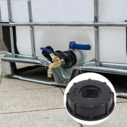 GRID COOL 3 Pièces De Barils Chimiques De 1000 Litres, Barils D'urée, Joints De Baril De Tonne IBC, Accessoires De Baril De Tonne, Joints En Plastique, Fil Intérieur à 6 Points (3/4 Pouce) -Recuperation de pluie Magasin 58348889 2