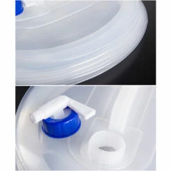 TANCYCO Récipient D'eau Pliable Portable De Grande Capacité Avec Robinet De Camping, Carafe De Stockage D'eau Pliable, Seau De Bouteille De Voyage, Bouteille D'eau Réutilisable Ultralégère Pour L'extérieur (8L) -Recuperation de pluie Magasin 58382923 5