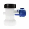 AOUGO Vanne Papillon De Rechange Pour Cuve IBC Jusqu'à 1000 L Ou Citerne, Avec Adaptateur Pour Bride DN50 (75 Mm, Polypropylène) -Recuperation de pluie Magasin 58573634 1