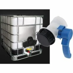AOUGO Vanne Papillon De Rechange Pour Cuve IBC Jusqu'à 1000 L Ou Citerne, Avec Adaptateur Pour Bride DN50 (75 Mm, Polypropylène) -Recuperation de pluie Magasin 58573634 3